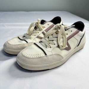Mens Sz 7.5 Vans Lowland CC JMP R‎ Skate Shoes Sneakers Leather Marshmallow